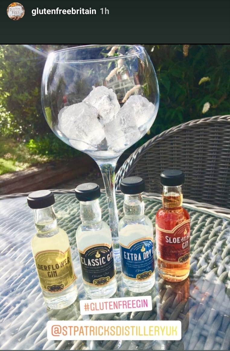 StPatsDistLtd's tweet photo. St. Patrick's range of Gins ๐
Thank you @ Gluten Free Britain ๐ฅ๐ "Best Elderflower Gin" ๐
#StPatricksDistillery #Gin #IrishGin https://t.co/qoHJYzsnpC