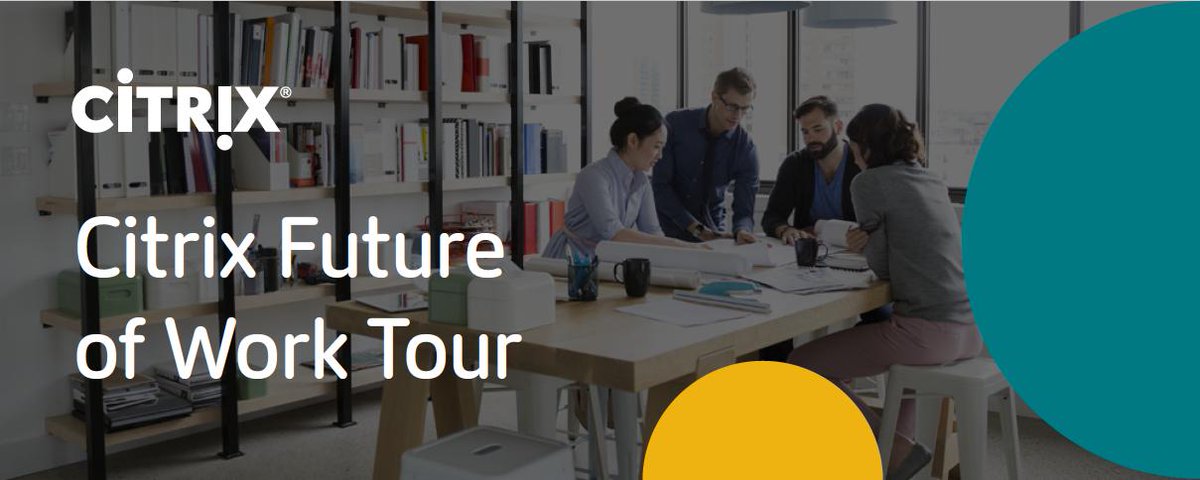 Im Oktober startet unsere Citrix Future of Work Tour in DACH! Wir machen Halt in Düsseldorf, Wien, München, Hamburg und Zürich. Dort zeigen wir Ihnen, wie digitale Arbeitsplätze der nächsten Generation funktionieren – Seien Sie dabei! bit.ly/2Lq1eCr