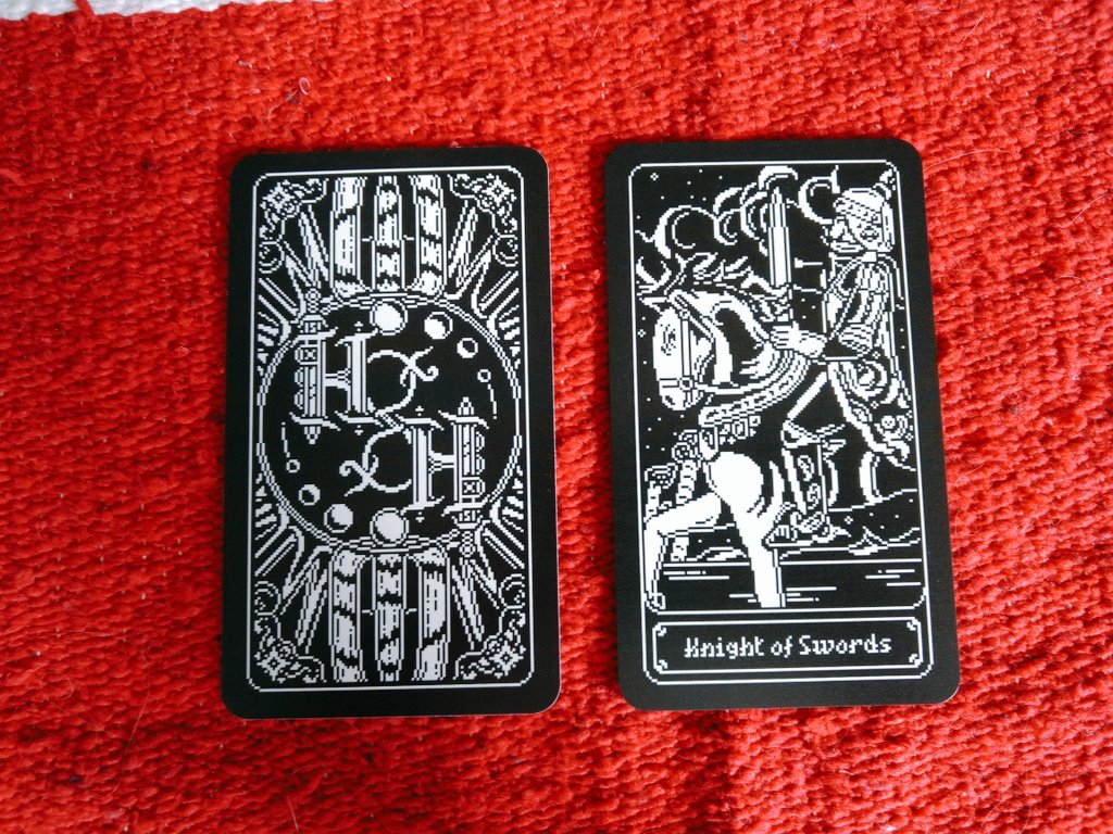 astrawitch's tweet photo. So. Many. Cards. 🎊

Will open up orders soonish. 

#pixelart #1bit #tarot #hnh https://t.co/a7JoGeTFOz