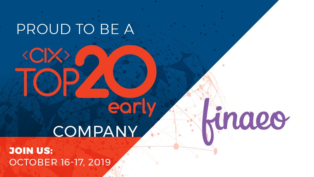 FinaeoHQ's tweet photo. We are proud to be selected as one of Canada's Top 20 Startups through the Canadian Innovation Exchange! The @CIXCommunity continues to do incredible work for the startup ecosystem, and we are honoured to be recognized as a #CIXTop20 company! https://t.co/M14jOQdcI3 https://t.co/kuS4micaHm