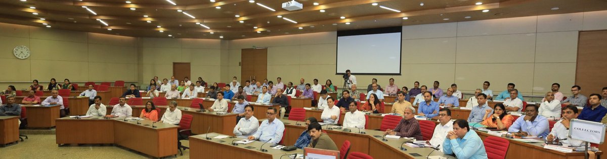 Convened the meeting of District Collectors and District Development Officers to review ground level situations at Gandhinagar.

#TEAMGUJARAT