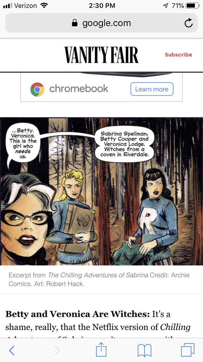 HellsGangleader's tweet image. ||. Can I have thiiiisss? Like could someone make witchy Betty Cooper and Veronica Lodge?