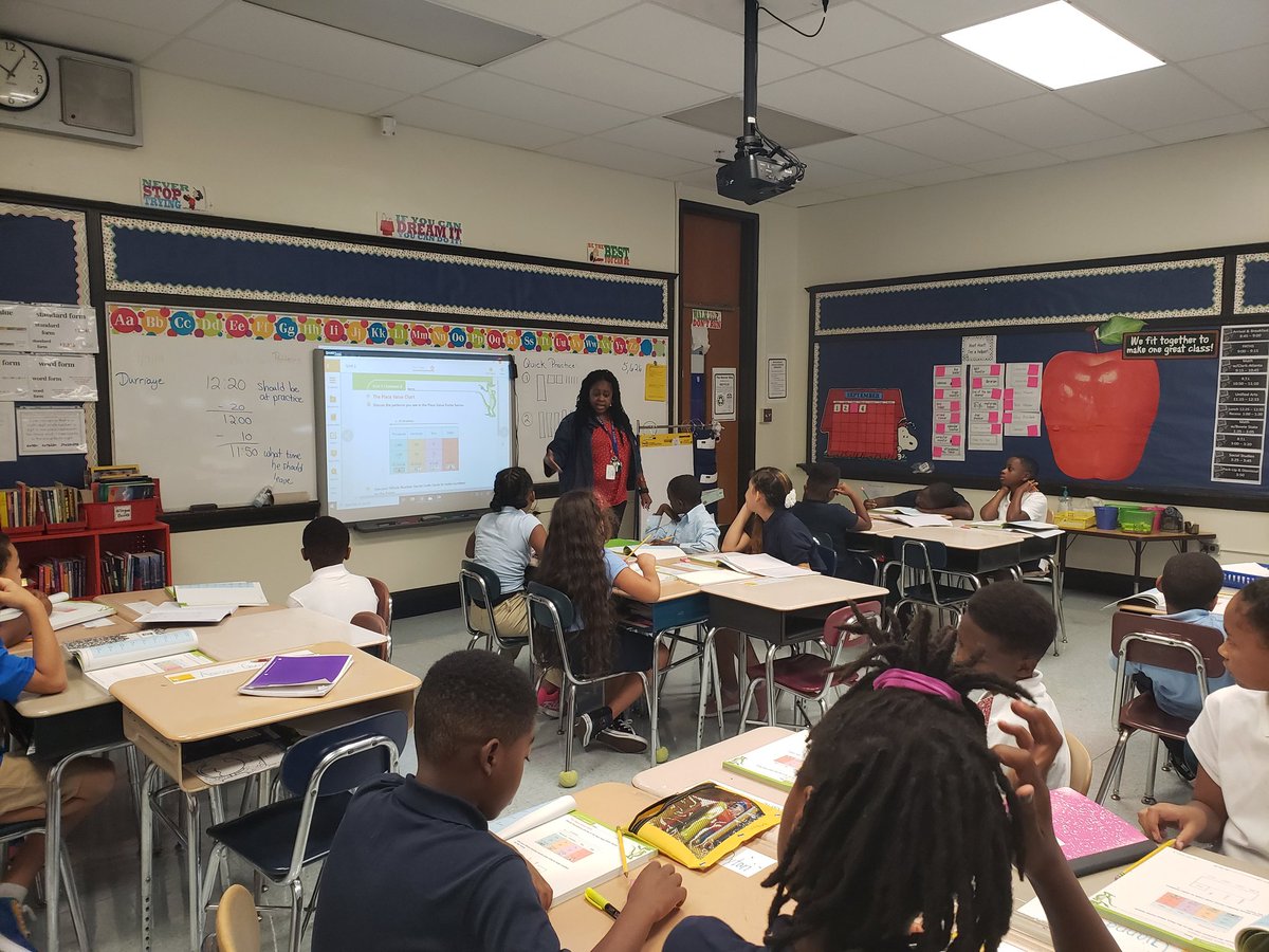 Teachers are teaching and students are learning at Warner Elementary. #WarnerThunderbirds #WeAreRedClay