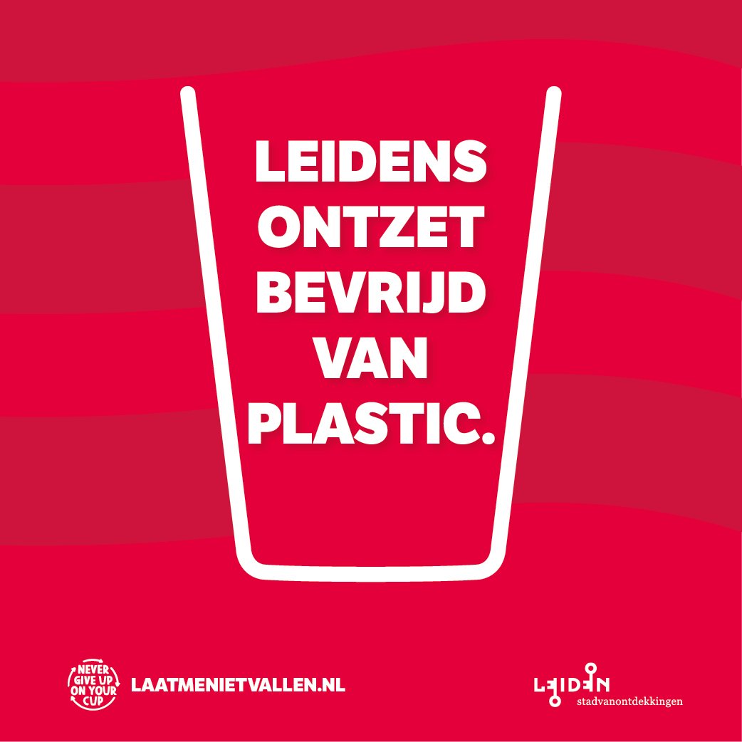 GemeenteLeiden's tweet photo. Leidens Ontzet heeft de primeur: tijdens dit stadsbrede evenement werken voor het eerst alle horecaondernemers in de openbare ruimte met statiegeldbekers. Hiermee zet Leiden een stevige stap in de groene richting: minder plastic in zee. #plasticvrij https://t.co/OjIX6GvrNL https://t.co/ge1POJbecS