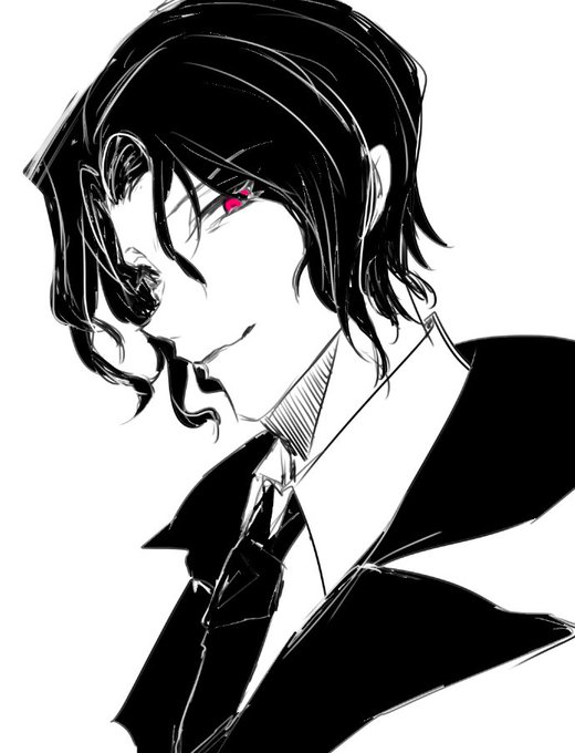 おかゆ@減量-10目指せさんがTwitterに投稿した鬼舞辻無惨(鬼滅の刃)のイラスト。