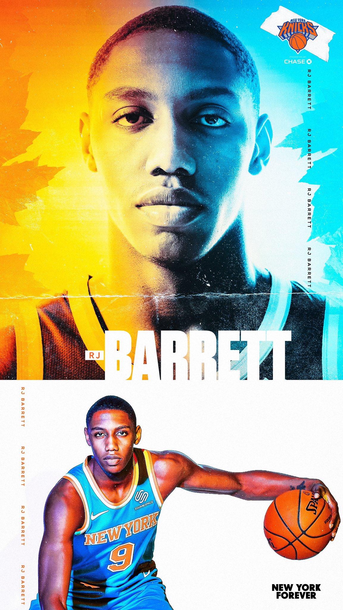 RJ Barrett New York Knicks Background