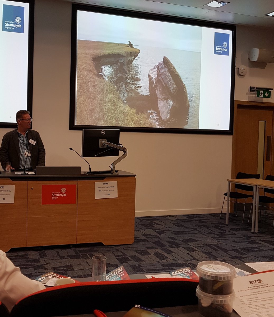 RoslynMcI's tweet photo. Despite the denial... climate change is happening; Dr Keith Torrance with evidence of coastal erosion in Alaska #sclf2019 https://t.co/sNGXXJuqhz