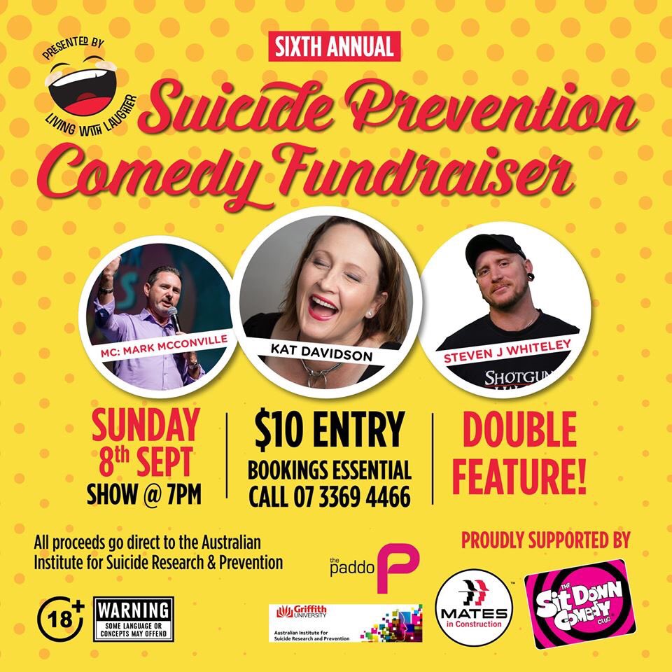 McConvilleMark's tweet photo. If you’re in need of a laugh and are in Brisbane Sunday night, come join us. We’ll get ya going as we raise funds for a worthy cause. #brisbanecomedy #aisrap #laughteristhebestmedicine https://t.co/pv0ONmW7P3