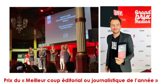 L'info au service de causes essentielles : le film 'Enfants placés, les sacrifiés de la République' primé hier soir au #GPDM2019! Bravo au réalisateur <a href="/sylvain_louvet/">Sylvain Louvet</a> et à la productrice Amandine Chambelland <a href="/AgenceCAPA/">CAPA</a> ainsi qu'aux équipes <a href="/Francetele/">France Télévisions</a>! 👏🏻🏅 
<a href="/CB_News/">CB News</a> @France3tv