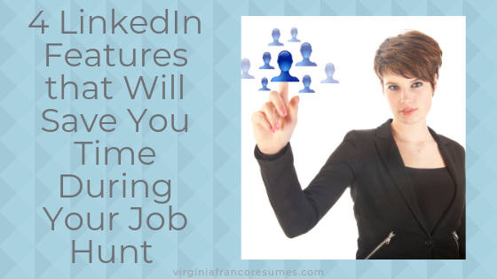 VAFrancoResumes's tweet photo. Time is money, but even if we're talking pennies, people HATE WASTING TIME. I've shared 4 LinkedIn features that may shave some time off your job search. https://t.co/Vsv9hn9ahW https://t.co/3Xmzf75Agz
