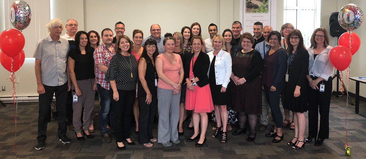 lbeausej's tweet photo. The Trois-Rivières office celebrates its 40th anniversary today! Join me in wishing its employees wonderful, well-deserved celebrations. #CRA_proud https://t.co/sQc6vsiglX