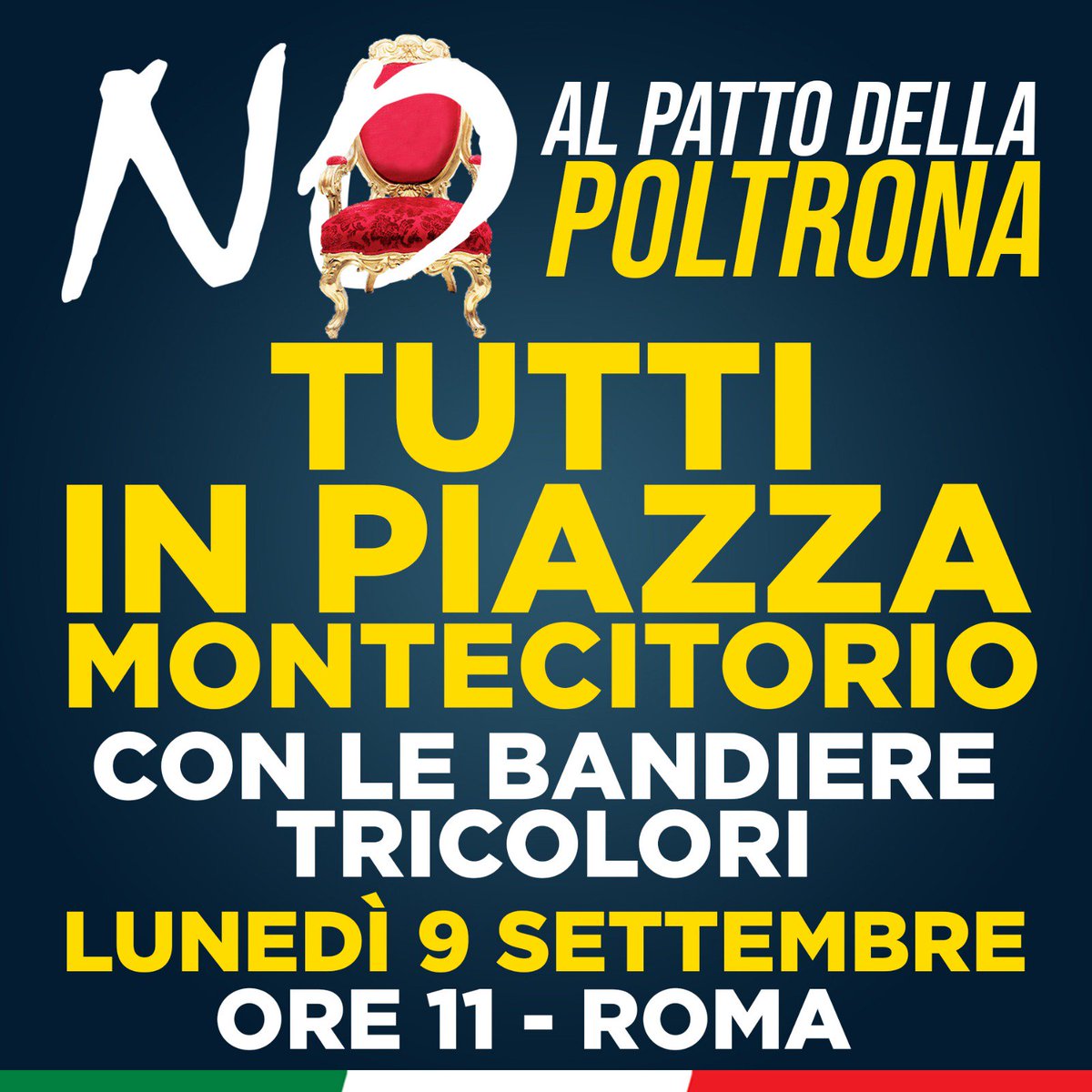 #Contebis governo più a sinistra della storia. Orrenda spartizione poltrone e tragica sottomissione a diktat di UE e BCE. Verrà ricordato peggio del Governo Monti. M5S placa fame poltrone e lascia vero potere al PD.
Scendiamo in piazza: NO al patto delle poltrone. #ElezioniSUBITO