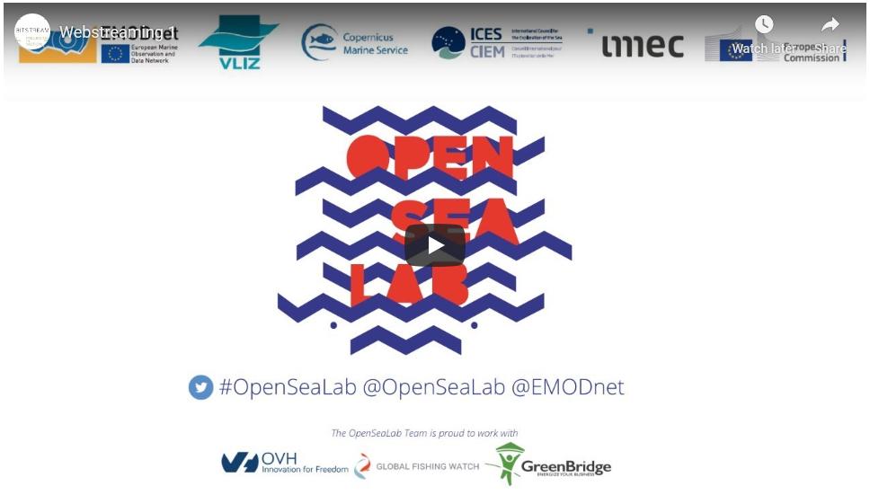 OpenSeaLab's tweet image. 📺Couldn&apos;t attend the morning session of the #OpenSeaLab Day1? Check the livestreams! opensealab.eu/stream 📺 @EMODnet @CMEMS_EU @GlobalFishWatch @ICES_ASC @imeclivinglabs @EU_MARE