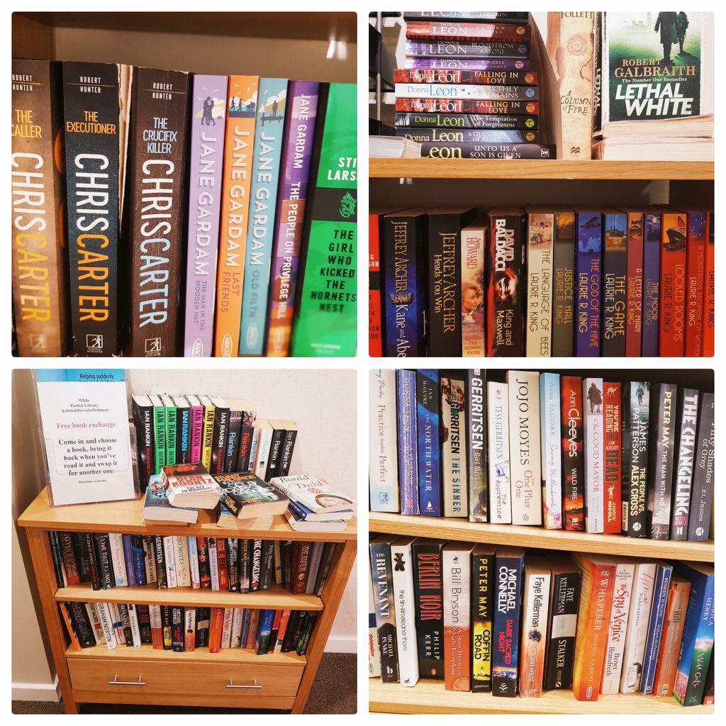 Partick Library is sadly closed for refurbishment. Until it's back up and running our Co-op Funeral Home have created their very own pop up library. Come in and choose a book, bring it back when you've read it and swap it for another one! New books added today #dowhatmattersmost