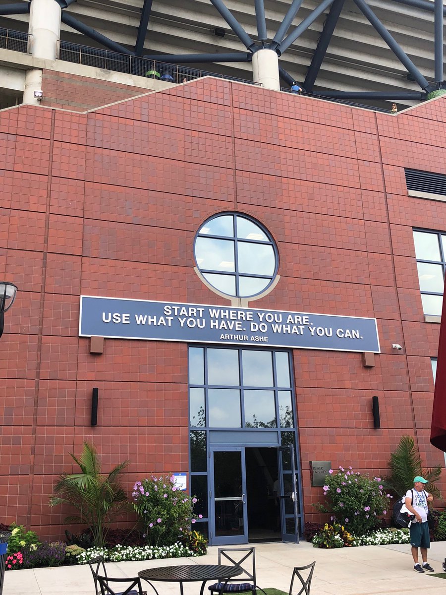Judy Murray Love This Quote From Arthur Ashe Above The Player Entrance At Usopen