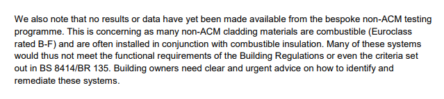owenboswarva's tweet image. Briefing on HPL Large-Scale Test and Non-ACM Materials parliament.uk/documents/comm… | @ROCKWOOLUK submission to @CommonsCLG, dated July but published today | &quot;The test used to assess HPL cladding was fundamentally flawed.&quot; | #ACMcladding #GrenfellTower #firesafety