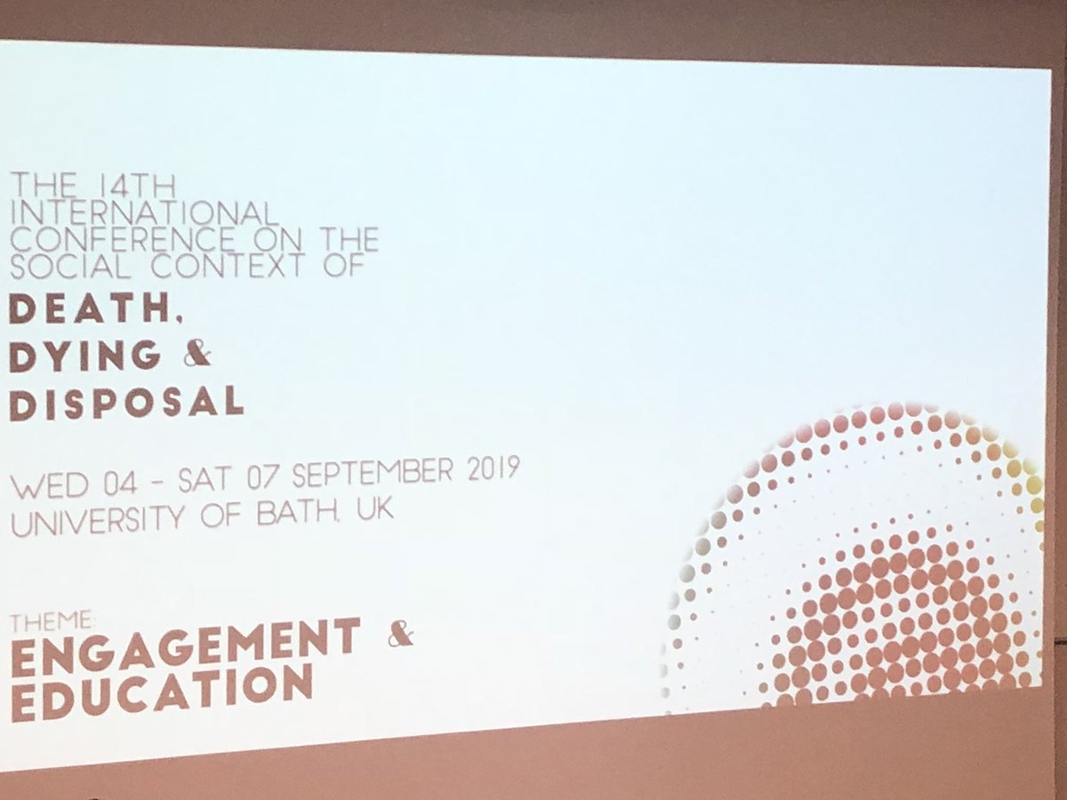 Really thought provoking first session... now waiting for the plenary  #DDD14 <a href="/cendeathsociety/">Centre for Death and Society</a>