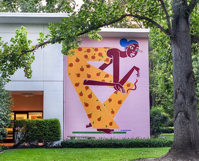 anikophoto's tweet photo. Sac State campus features several murals from @WideOpenWalls_  like this beauty from LA artist Jillian Evelyn @JillianEvelyn at Lassen building. https://t.co/yAkU4X7k6n