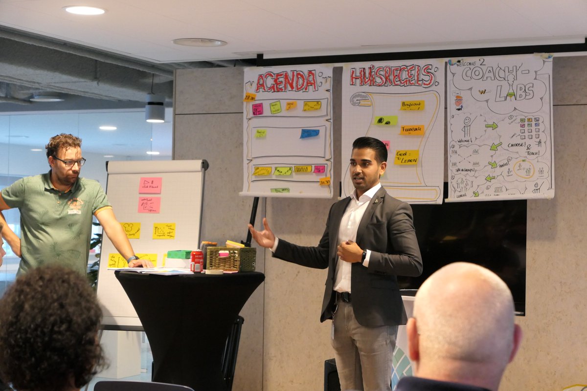 . <a href="/Coach_Labs_/">Coach-labs</a> #meetup bij ons op kantoor! Supergave interactieve #workshop om je #coachingsvaardigheden een boost te geven. #agile #scrum #coaching