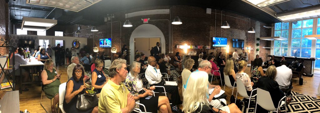 The room is packed for today’s panel! Georgia Democrats are ready to fight for our democracy.