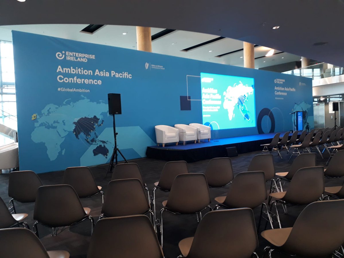 AppliedSigns's tweet image. Custom stage backdrop for Ambition Asia Pacific Conference for Enterprise Ireland in Croke Park #CrokeParkMeetings&amp;amp; Events #StageBackdropDublin #StageBackdropCrokePark #ConferenceBackdrops #StageBackdrops #ConferenceBrandingIreland #ConferenceBrandingDublin