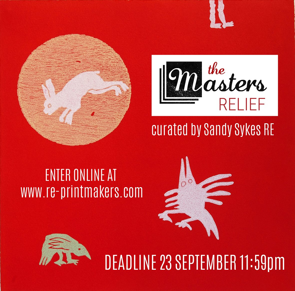 Less than 1 month to enter!

Submit your works made in any form of relief printmaking for the chance to exhibit with us in The Masters, which will this year be curated by Sandy Sykes of the Royal Society of Painter-Printmakers.

Find out more and enter: bit.ly/MastersRelief