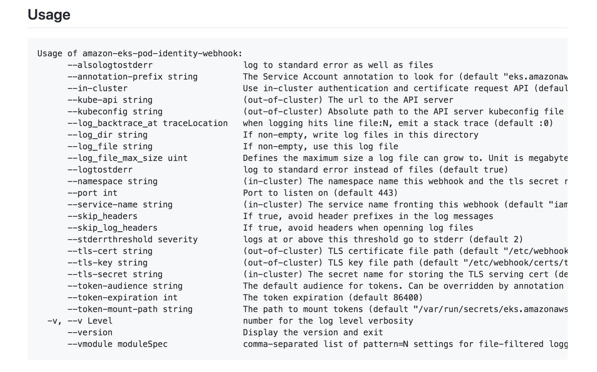 mhausenblas's tweet photo. Super excited about IAM Roles for Service Accounts feature for @awscloud @kubernetesio, learn more here:

https://t.co/aRms0RjX4u

Amazon EKS has it out-of-the-box, but also available as OSS for DIY setups:

https://t.co/OJF5fNE2SJ

Congrats to @micahhausler &amp; team, @AWSOpen FTW! https://t.co/NyTtBqEXng