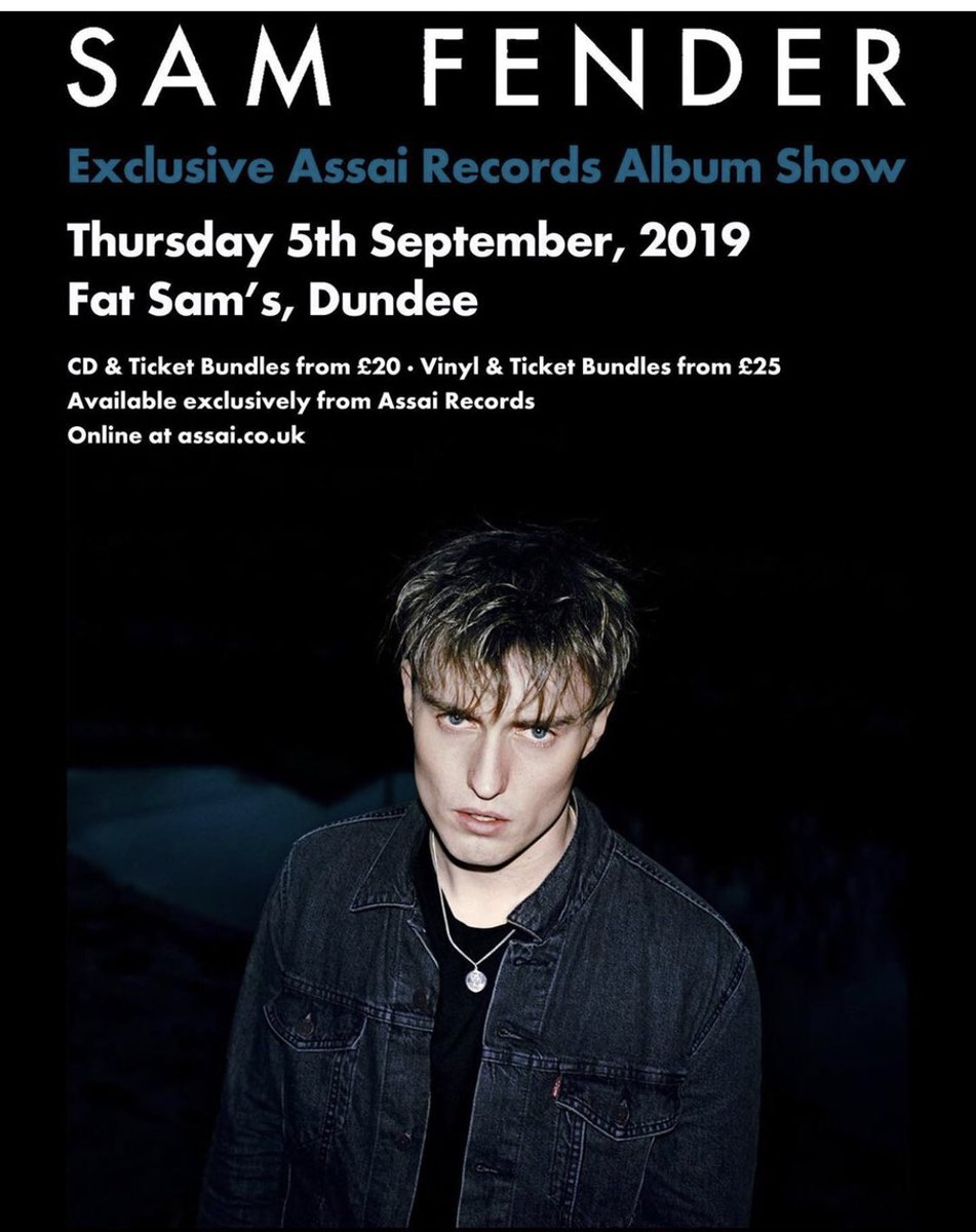 So excited for this AND chatting to Sam ahead the gig 🙌🏻🙌🏻 @samfendermusic @Assai_UK @fatsams