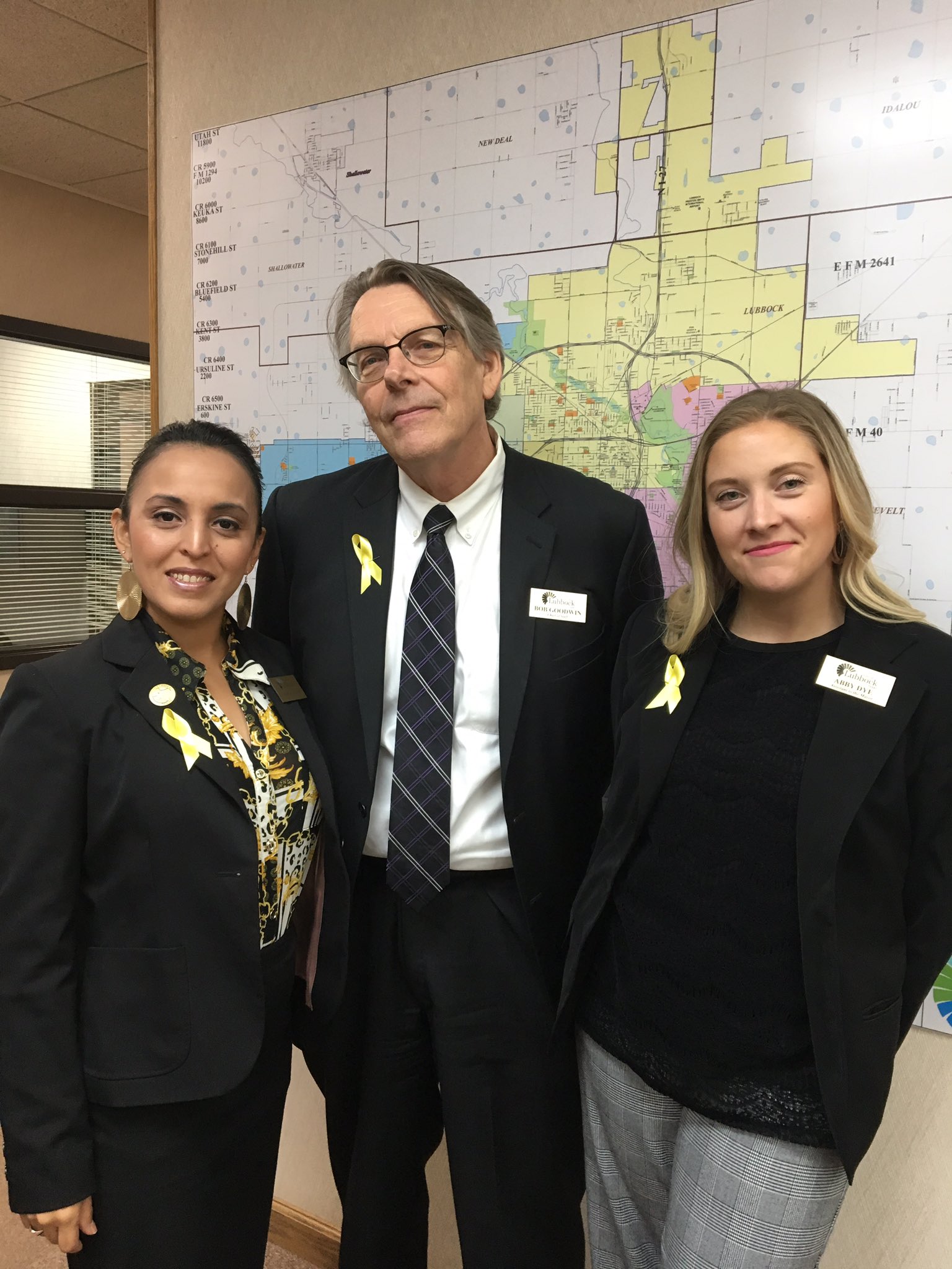 City of Lubbock on Twitter "We’re wearing yellow ribbons today as we