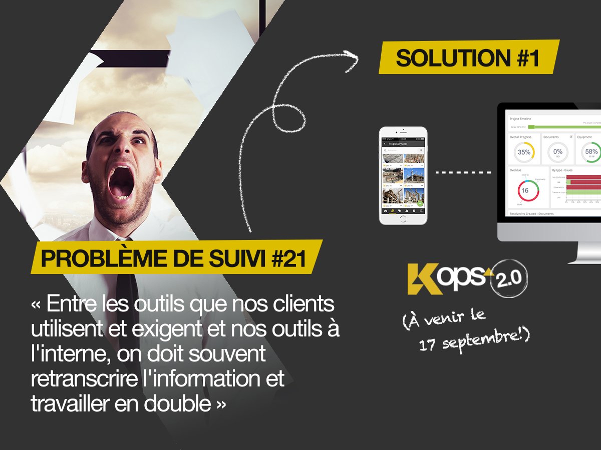 Voilà un autre problème de suivi qui faisait perdre BEAUCOUP de temps à nos clients avant K-Ops. Attendez de voir le temps que vous économiserez avec la version 2.0 ⏳🚀