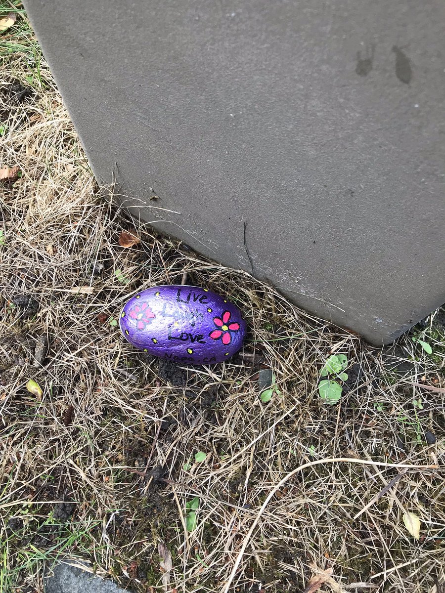 pinkdogrock's tweet photo. Dropped off this rock in Glasgow, Scotland! This stone was brought from Napa, CA to the U.K.! Happy Travels! #pinkdogrock #travelrock #gorockfun #paintedrock #Napa #California #Glasgow https://t.co/FHGhJbvrSv