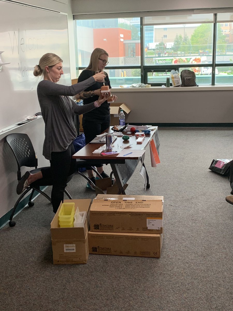 safe_works's tweet photo. Yesterday our HR Coordinator and HR Project Manager provided Naloxone training @MemorialU for students in partnership with @muncssdp @MUNSU35! https://t.co/B8CDO5qS4K