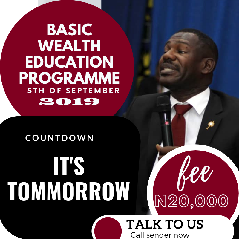 fmgplatform's tweet photo. ALL YOU NEED IS WEALTH EDUCATION NOT MONEY (IT'S TOMORROW)
Empower our Children,Unemployed,Corp members,young Entrepreneurs and Youth around you by sending..
Date 5th September 2019 Time-10 am Call 09033086879
#AtikuIsComing #AbujaTwitterCommunity #abujaevents #wealthmanagement' https://t.co/2J7XoGh94o