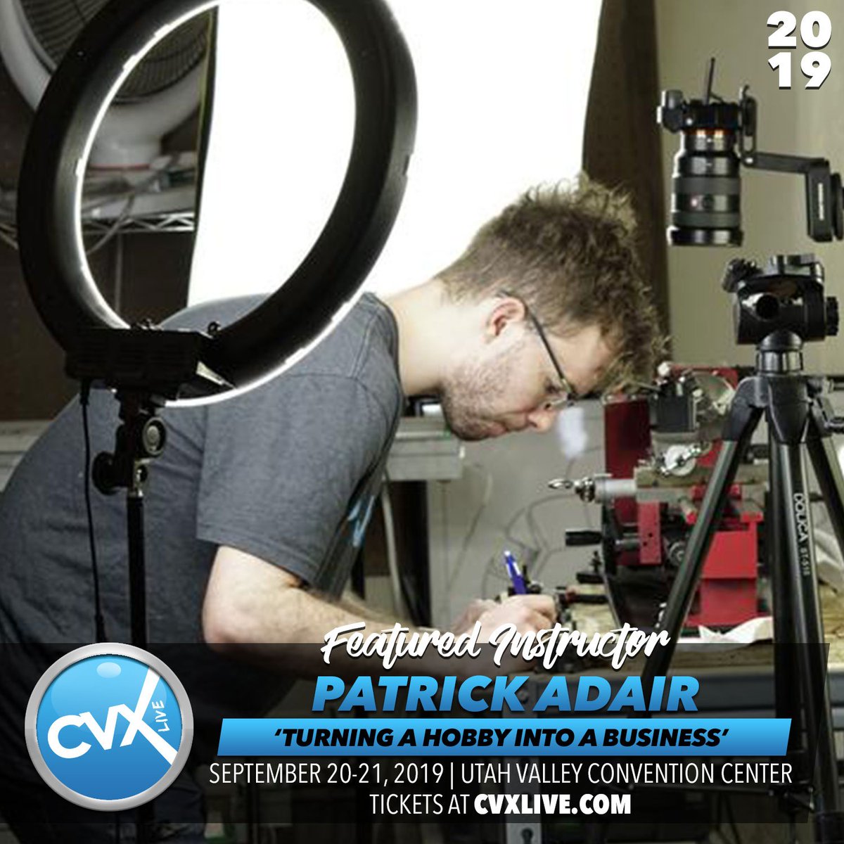 Patrick Adair will show you how to turn what you love into a money making business! Get your industry passes today at cvxlive.com! 

#cvxlive2019 #patrickadair #cvxlive #business