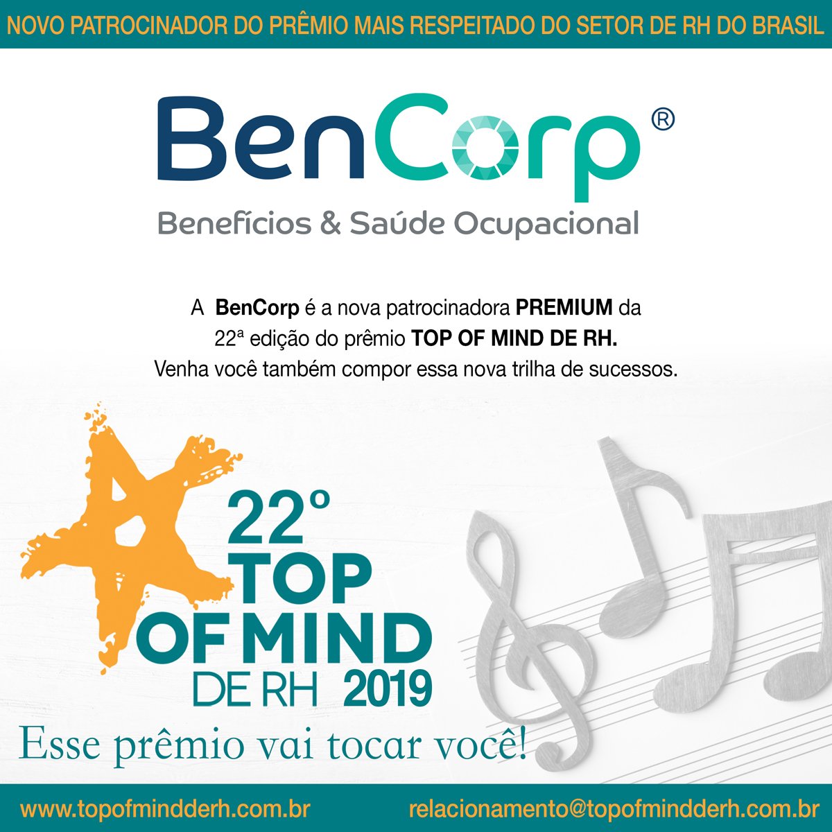 AriFirmino's tweet photo. #Temos mais um patrocinador no 22º Premio Top Of Mind de RH, na categoria Premium, https://t.co/HTrTS1ifdE https://t.co/IyZomPiVQQ