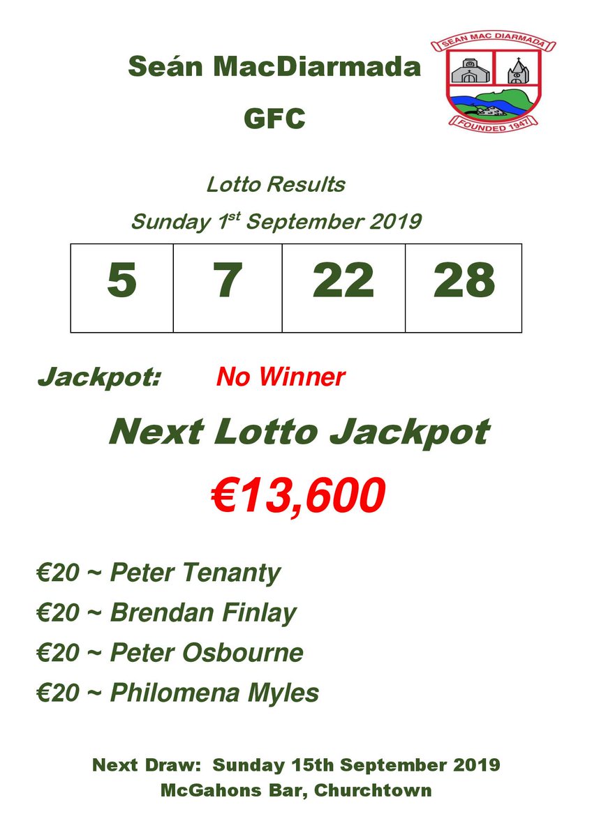 lotto 7 sep 2019
