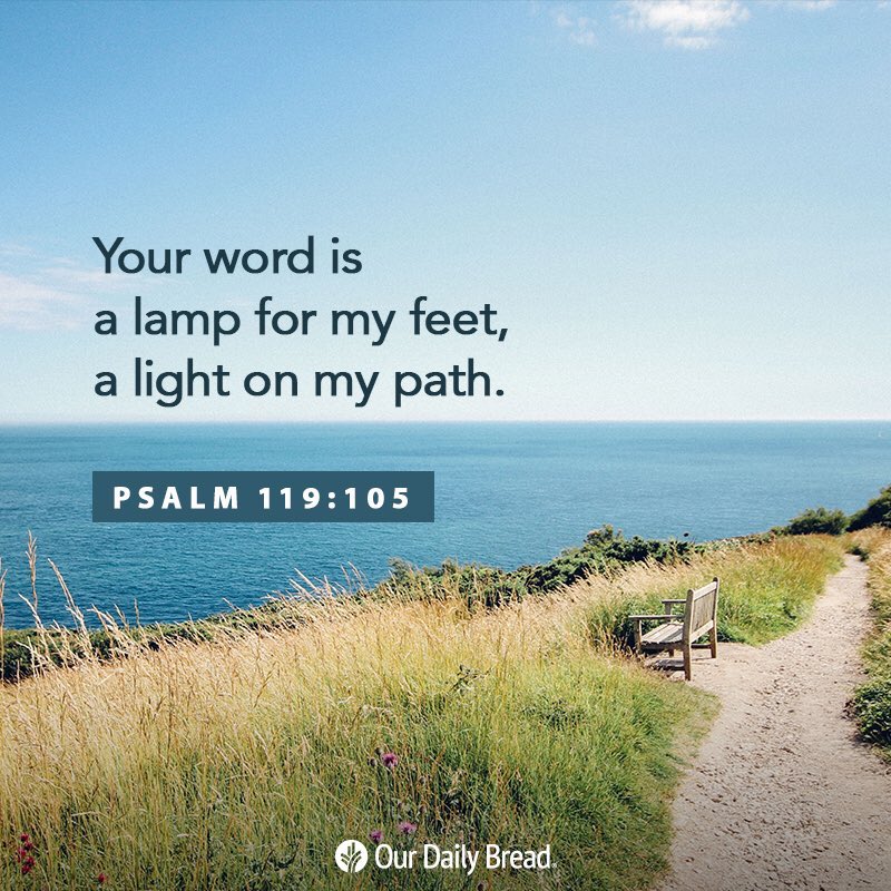 HisChild77777's tweet photo. Your Word is a lamp for my feet, a light for my path.

Psalm 119:105 https://t.co/WO1T9IFsZ5