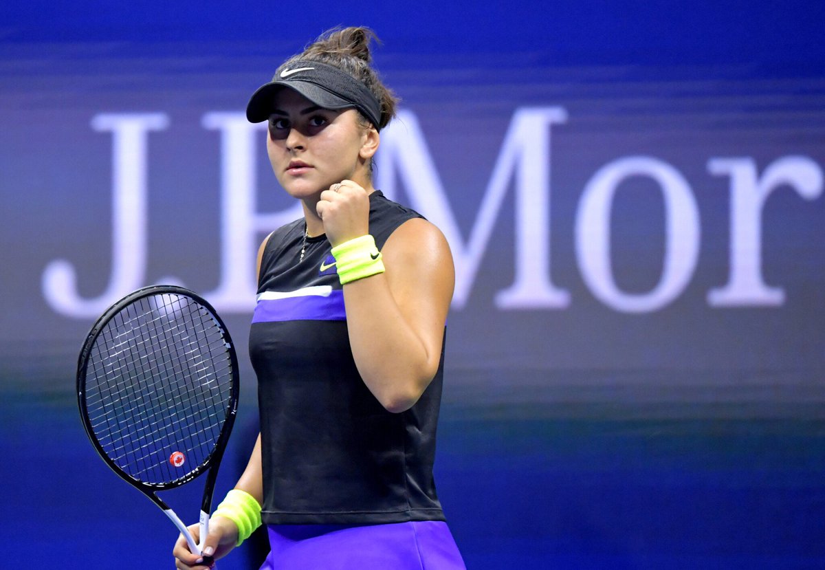 bmwcanada's tweet photo. It’s a prime time to be playing for a spot in the #USOpen semis. Where will you be watching #BMW Brand Ambassador @Bandreescu_? https://t.co/9TItv1Ih26