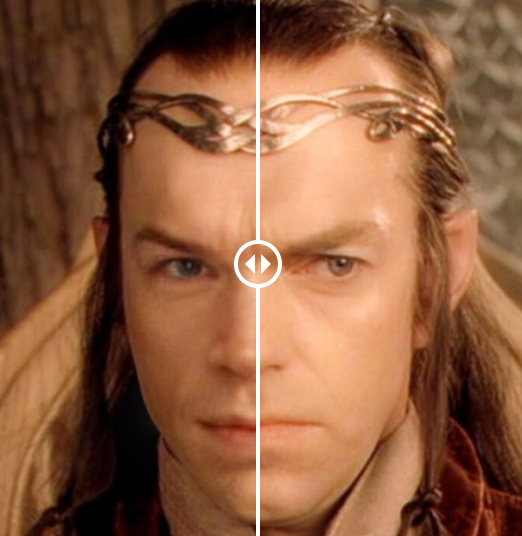 Jacob Oller on X: Here's an Elrond faceswap with Will Poulter on the left  and Hugo Weaving on the right  / X