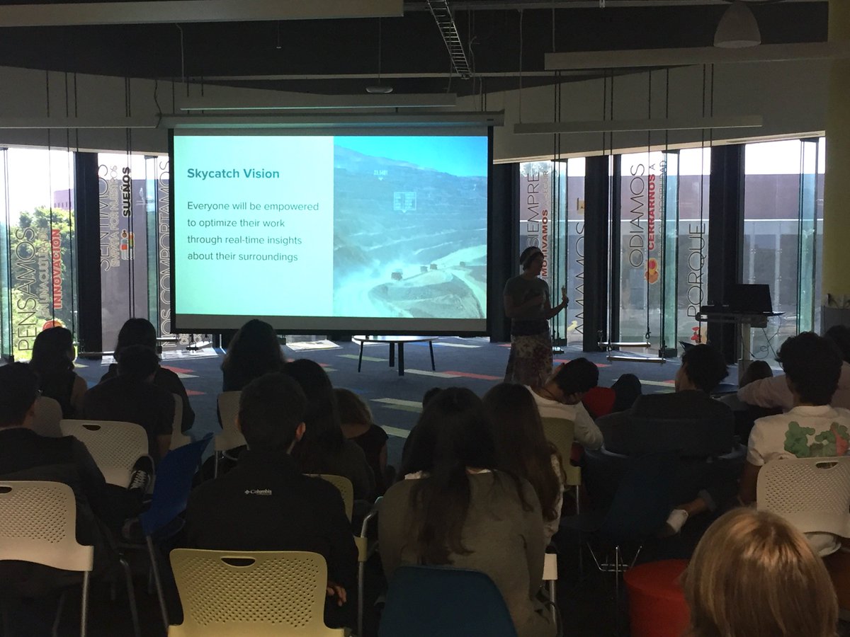 skycatch's tweet photo. Yesterday, two of our incredible GDL teammates gave a tech talk at the prestigious @TecdeMonterrey for #semanadetopicos! @marthzelena &amp; @kamuikenk gave a awesome presentation about real-world applications of computer engineering at @skycatch. Best of luck to the new Eng students! https://t.co/6Z5sCXXNGC