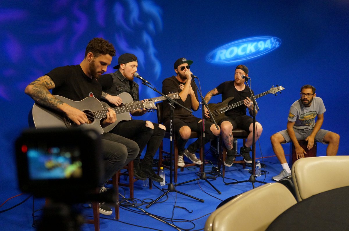 theravenage's tweet photo. Thanks for having us KHTQ Rock 94 1/2! We had a great time chatting, playing a few acoustic songs and meeting a load of fans 🍻

Video coming soon 🎥

#TRA #theravenage #turnyourguitarontony #spokane #tour #metal #rock #radio #khtq #acoustic #interview #thelads #live https://t.co/k5RRTiPmnx