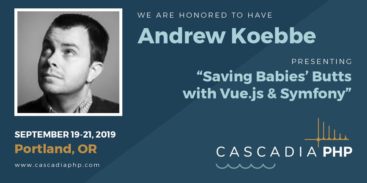 CascadiaPHP's tweet image. For Saturday at 10:00am, we&apos;ve got two talks scheduled and a TBD slot. Choose between these two talks from @andrewkoebbe and @_KevinSmith

Here&apos;s the full schedule:
cascadiaphp.com/schedule