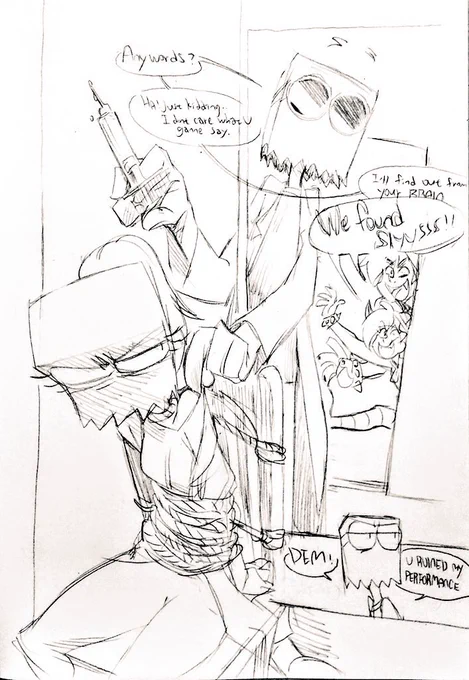 Villainous同人マンガ
BH &amp; WH及びladyBH &amp; WHlady共存したAU
ハカセmainです
何でも許す方向け
微闇 ⑦
#VillainousFanart #Heroic

Here`re my favorite: 
Dems part &amp; BAD joke 