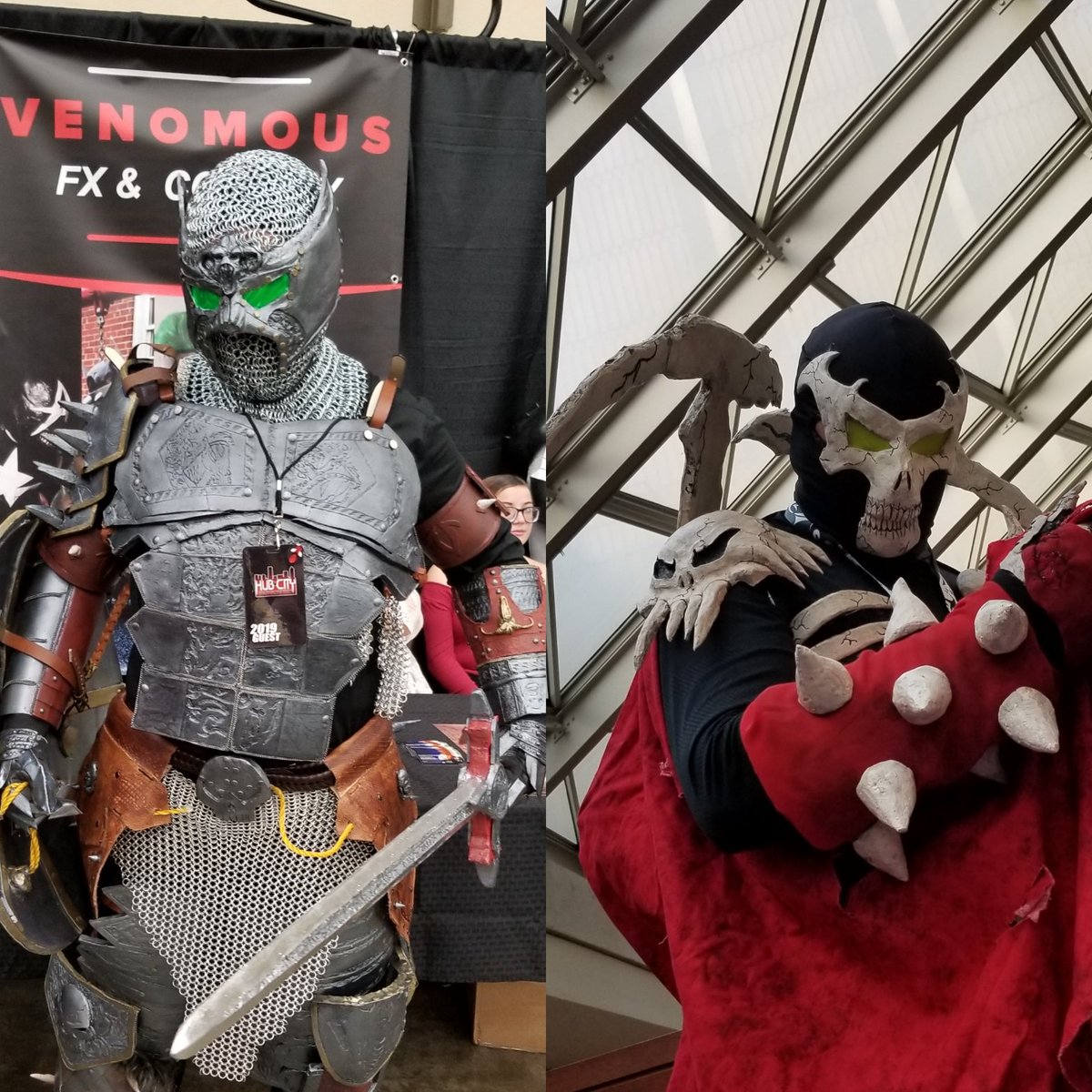 hannay_william's tweet photo. Spawn issue 300 is here!  Big congrats to @Todd_McFarlane for this landmark.  I'll never forget meeting him when I was 12, hope to do it again. #spawn #spawncostume #spawncosplay #curseofthespawn #medievalspawn #Spawn300 #cosplayer #cosplaying #cosplaysculpt #geek #nerd #comics https://t.co/XdC7cjpemX