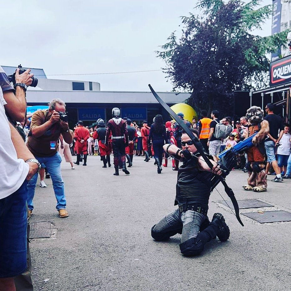 Ev1lchild's tweet photo. IM Hawkeye in action
#AvengersEngame #avengers #hawkeye #marvel #alanwolf #evilchild #ComicCon https://t.co/2S3iVGHIhR