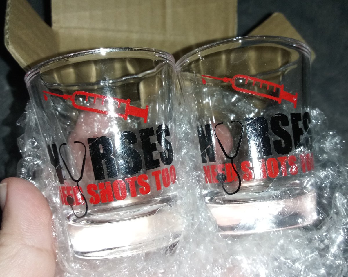 #nursegifts #nursegifts #nursestudentsgift amazon.com/gp/product/B07… These shot glasses are really cute and hilarious! They will definitely get someone to laugh