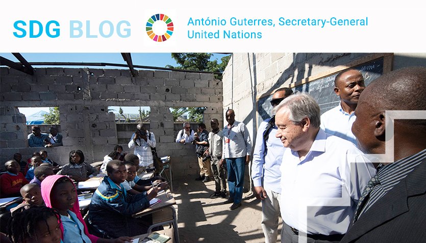 SustDev's tweet photo. "Climate change presents compelling opportunities," writes @antonioguterres in a new op-ed for @UNDESA. "The best plan to solving one of the world’s biggest threats is one we already have: the 2030 Agenda for Sustainable Development."

https://t.co/0AINhOi7AX #GlobalGoals #SDGs https://t.co/WHKIuOvRFa