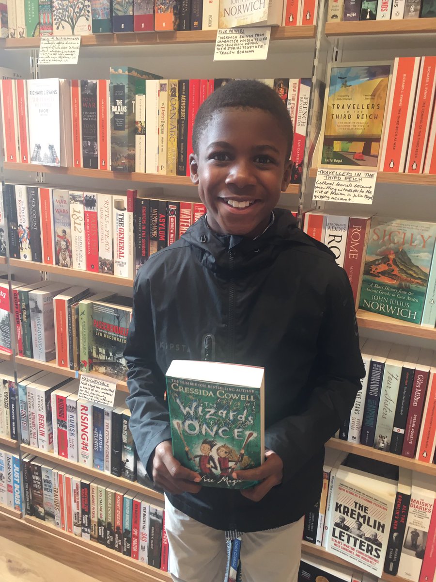JJELSON35's tweet image. Special afternoon @HatchStPancras I told Nahum he could choose any book in the shop as a going back to school present. Told him to take all the time in the world he wanted and pick a book that reached out to him. #WizardsOfOnce @CressidaCowell @HachetteKids @NaomsGreenwood