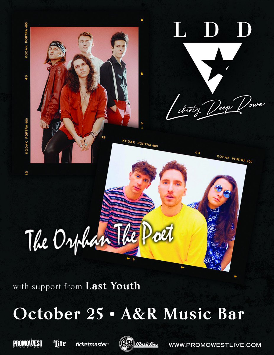 promowestlive's tweet image. ON SALE NOW! @LibertyDeepDown / @TOTPband at @AnRMusicBar on October 25th! Tickets are on sale now via Ticketmaster! Details: bit.ly/2ZKVh8c