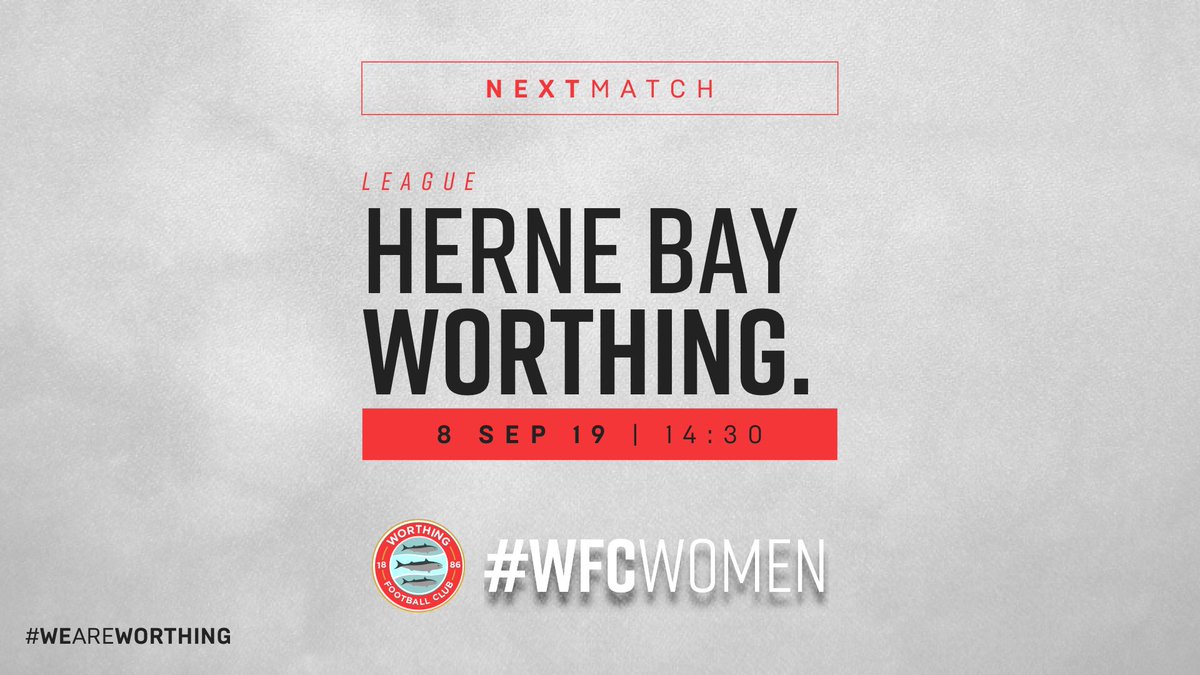 WorthingFCWomen's tweet photo. #WFCWomen We kick off our league campaign this weekend as we travel to @HerneBayWomen 🙌🔴🐟 #timetogetstarted #itsfinallyhere #getthebuzz #worthingfcwomen #WeAreWorthing https://t.co/3EbzEAa7ii